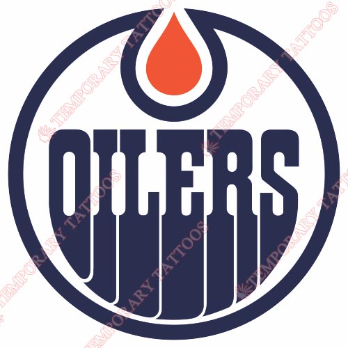 Edmonton Oilers Customize Temporary Tattoos Stickers NO.148